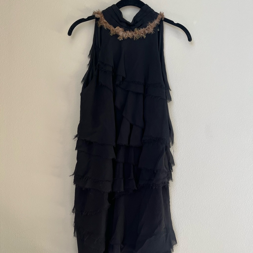 Elizabeth and James Silk Ruffle Dress